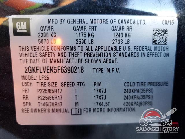 2GKFLVEK5F6390218 2015 GMC TERRAIN photo no. 13