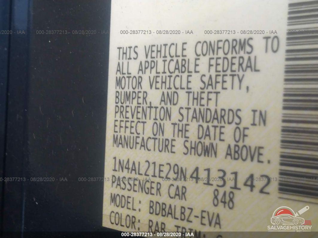 1N4AL21E29N413142 2009 NISSAN ALTIMA photo no. 9