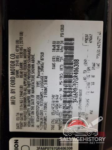 3FA6P0T97GR406308 2016 FORD FUSION photo no. 12