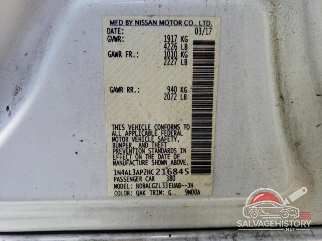 1N4AL3AP2HC216845 2017 NISSAN ALTIMA photo no. 13