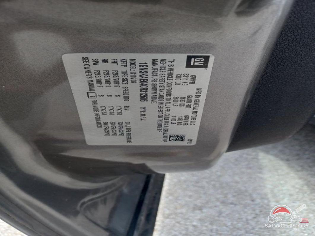 1GNSKAE04CR312606 2012 CHEVROLET TAHOE photo no. 6