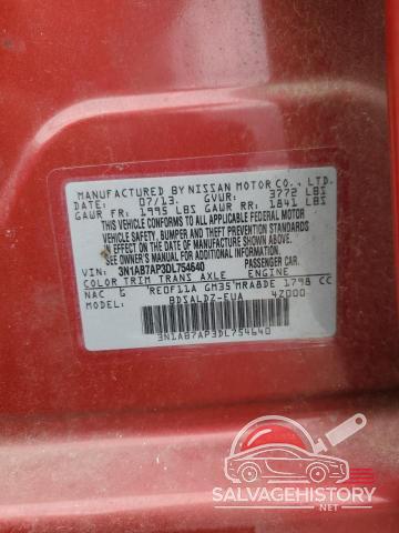 3N1AB7AP3DL754640 2013 NISSAN SENTRA photo no. 12