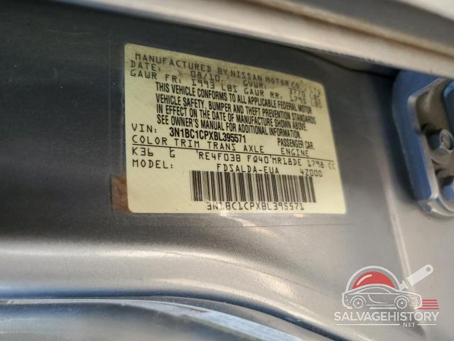3N1BC1CPXBL395571 2011 NISSAN VERSA photo no. 12