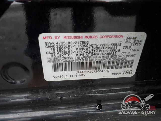 JA4AD3A30FZ004115 2015 MITSUBISHI OUTLANDER photo no. 13