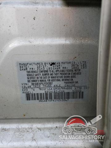 3N1AB7APXJY243067 2018 NISSAN SENTRA photo no. 12