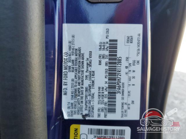 3FA6P0H72FR112885 2015 FORD FUSION photo no. 13