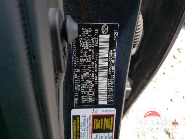 4T1BF1FK0CU119780 2012 TOYOTA CAMRY photo no. 13