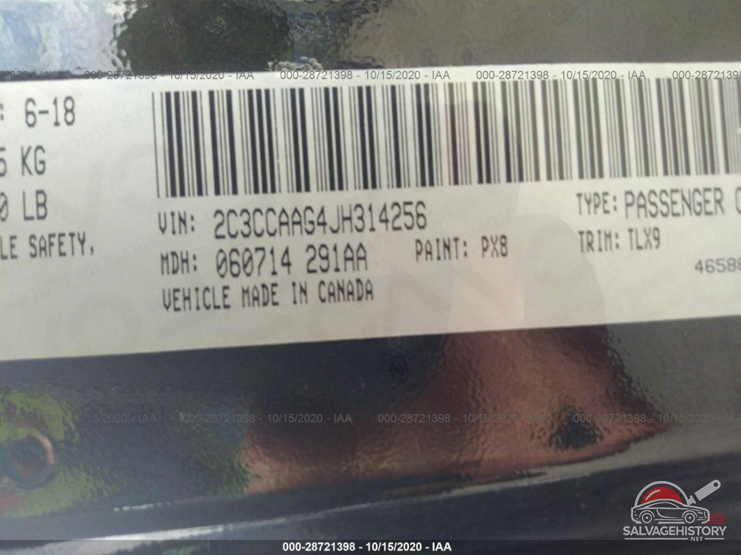 2C3CCAAG4JH314256 2018 CHRYSLER 300 photo no. 9