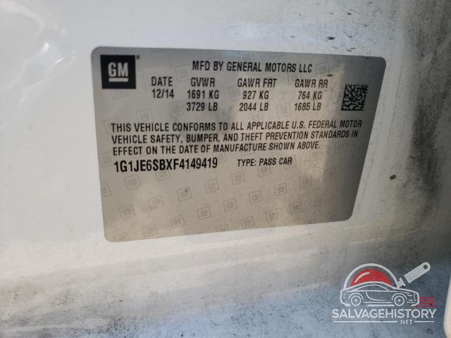 1G1JE6SBXF4149419 2015 CHEVROLET SONIC photo no. 12