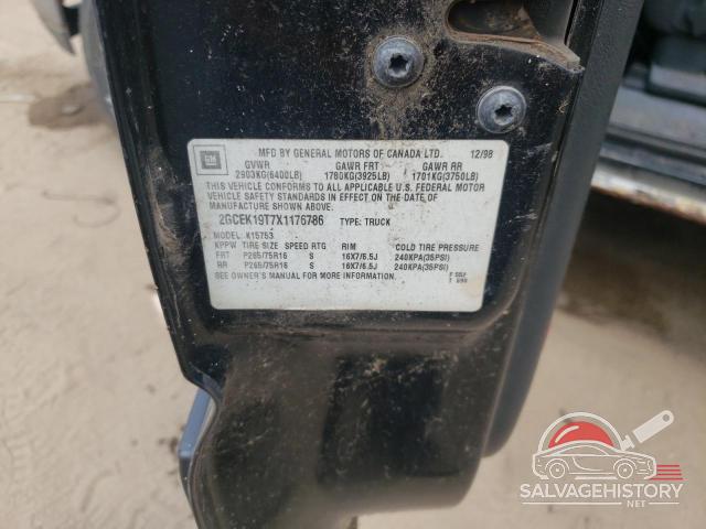 2GCEK19T7X1176786 1999 CHEVROLET ALL Models photo no. 12