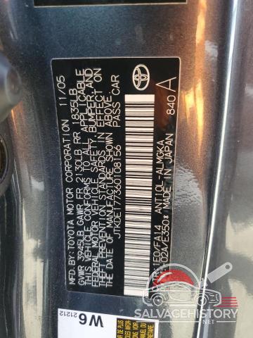 JTKDE177360108156 2006 TOYOTA SCION photo no. 12