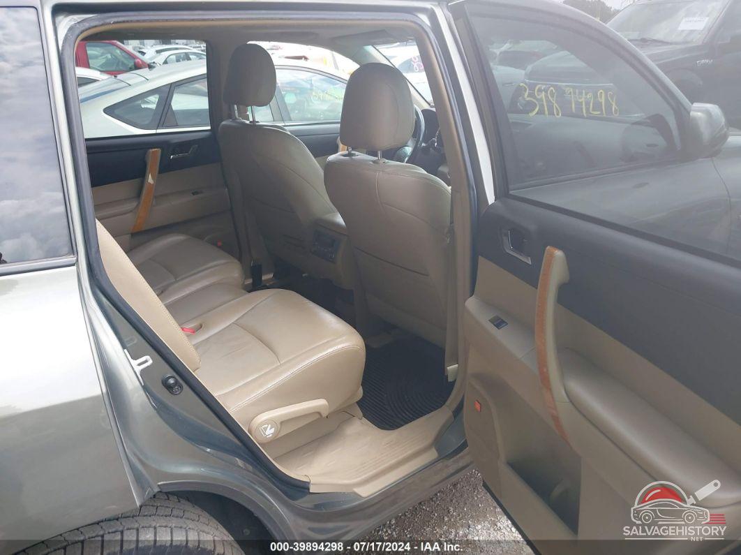 JTEEW44A482009360 2008 TOYOTA HIGHLANDER HYBRID photo no. 8