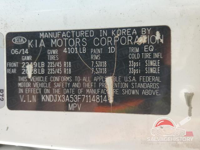 KNDJX3A53F7114814 2015 KIA SOUL photo no. 12
