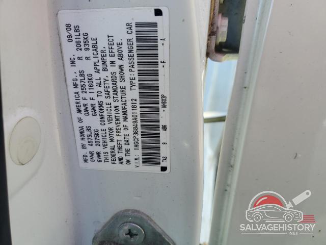 1HGCP36849A011812 2009 HONDA ACCORD photo no. 13