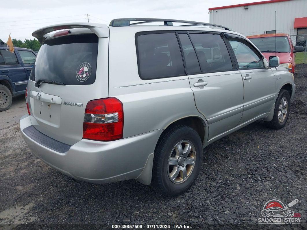 JTEEP21A350093362 2005 TOYOTA HIGHLANDER photo no. 4