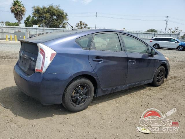 JTDKN3DU3E0391824 2014 TOYOTA PRIUS photo no. 3