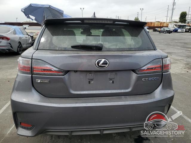 JTHKD5BH4G2255289 2016 LEXUS CT 200 photo no. 6