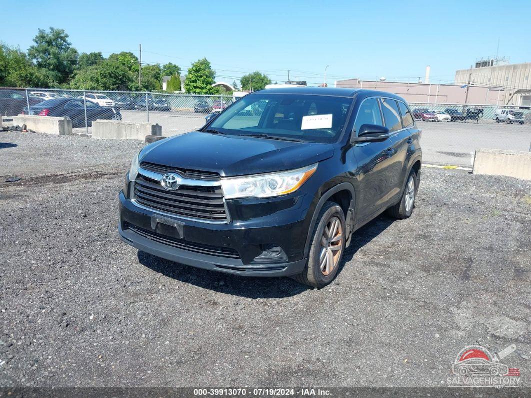 5TDBKRFH8FS194044 2015 TOYOTA HIGHLANDER photo no. 2