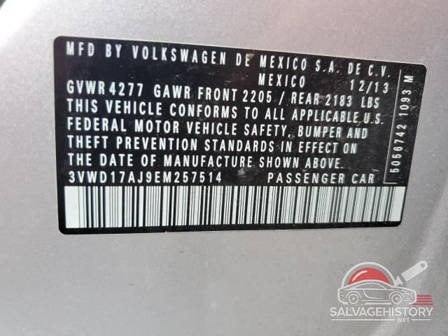 3VWD17AJ9EM257514 2014 VOLKSWAGEN JETTA photo no. 13