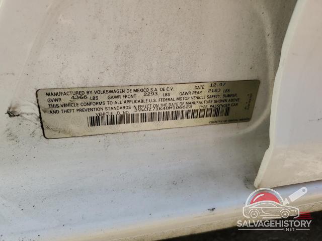 3VWJZ71K48M106623 2008 VOLKSWAGEN JETTA photo no. 13