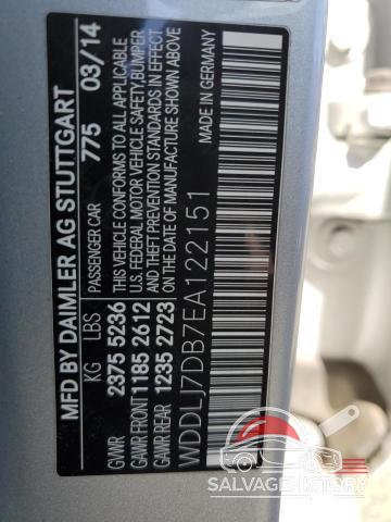 WDDLJ7DB7EA122151 2014 MERCEDES-BENZ CLS-CLASS photo no. 12