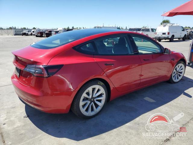 5YJ3E1EA4NF144388 2022 TESLA MODEL 3 photo no. 3