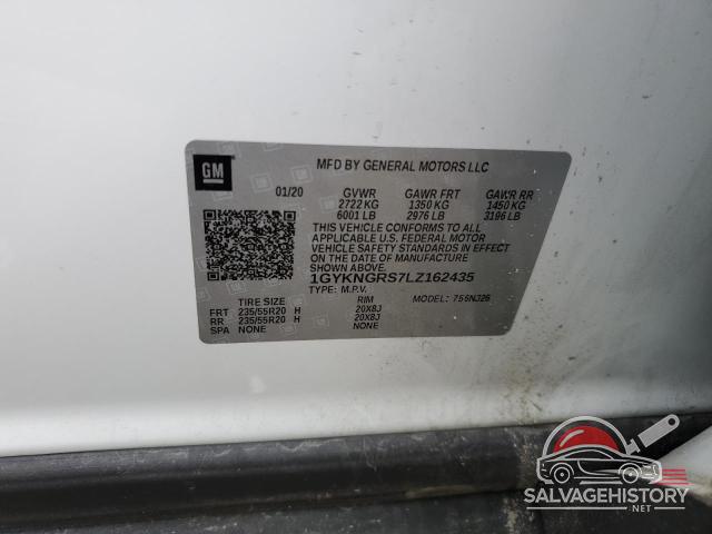 1GYKNGRS7LZ162435 2020 CADILLAC XT5 photo no. 13