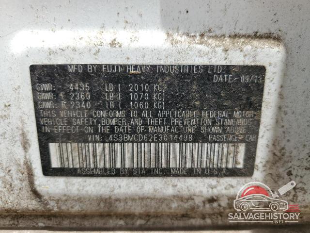 4S3BMCD62E3014498 2014 SUBARU LEGACY photo no. 12