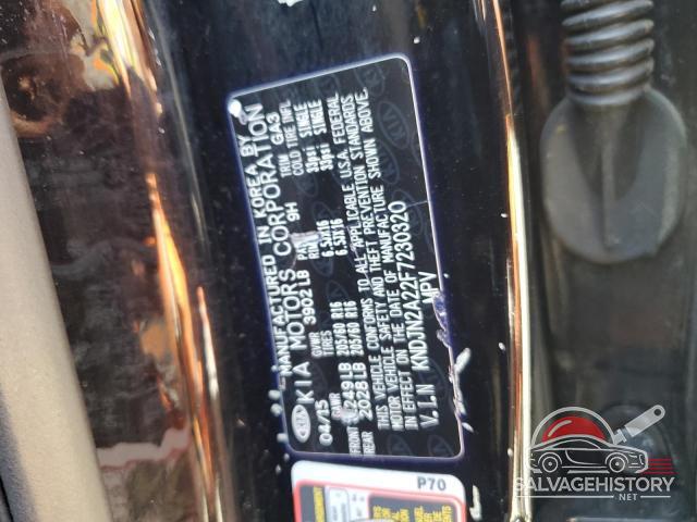KNDJN2A22F7230320 2015 KIA SOUL photo no. 12