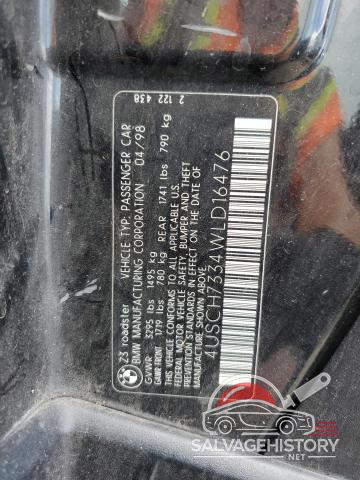 4USCH7334WLD16476 1998 BMW Z3 photo no. 12
