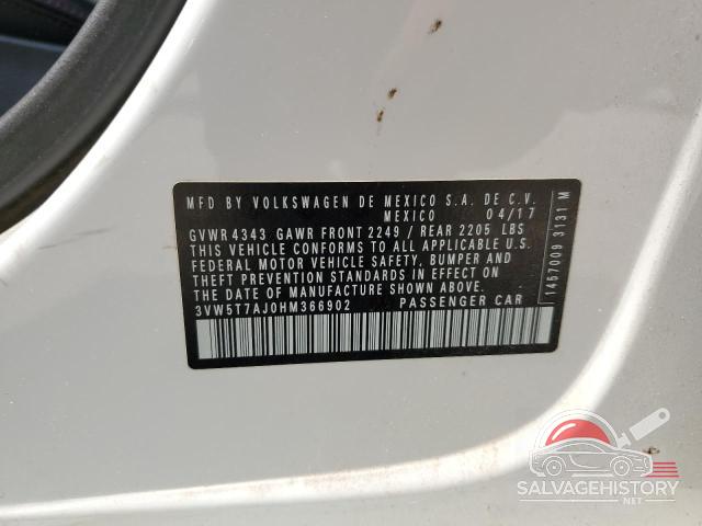 3VW5T7AJ0HM366902 2017 VOLKSWAGEN JETTA photo no. 12