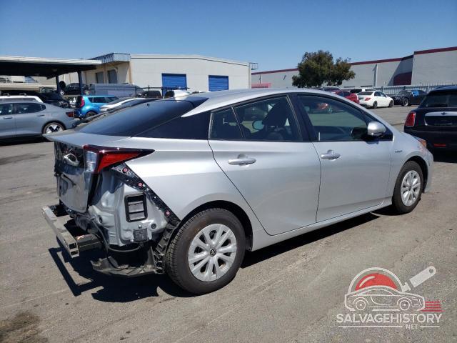 JTDKARFU2K3077118 2019 TOYOTA PRIUS photo no. 3