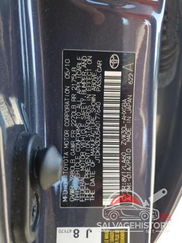 JTDKN3DU5A0177640 2010 TOYOTA PRIUS photo no. 13