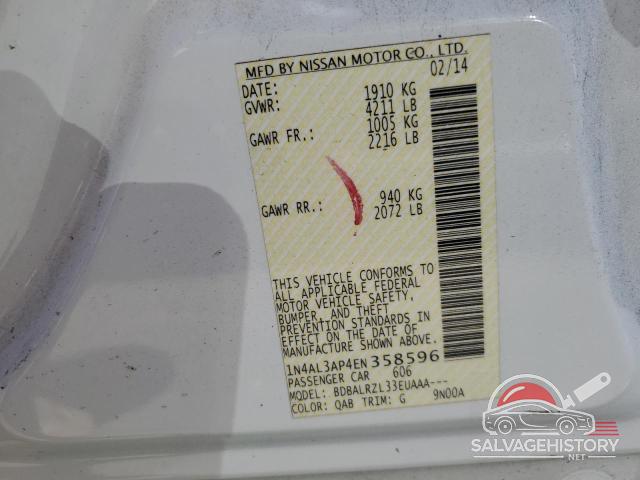 1N4AL3AP4EN358596 2014 NISSAN ALTIMA photo no. 12