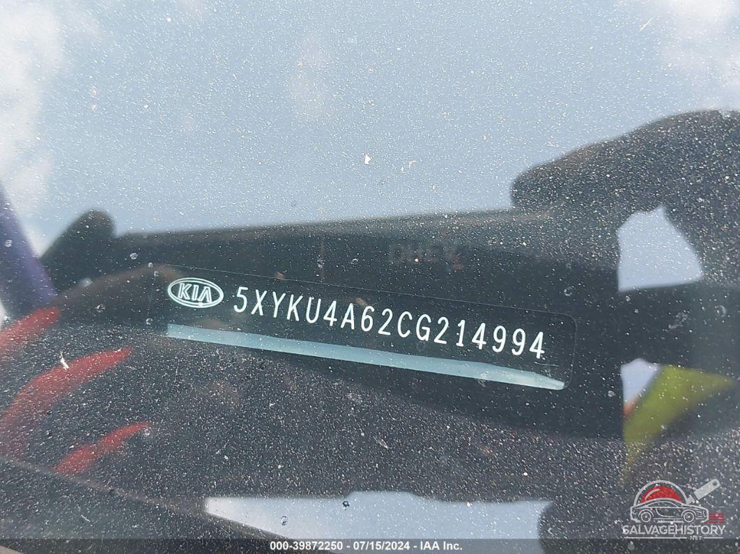 5XYKU4A62CG214994 2012 KIA SORENTO photo no. 9