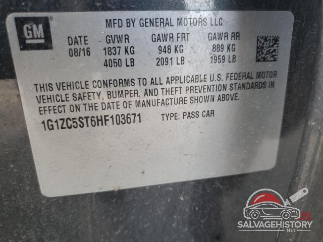 1G1ZC5ST6HF103671 2017 CHEVROLET MALIBU photo no. 12