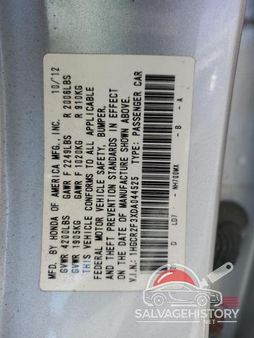 1HGCR2F3XDA044525 2013 HONDA ACCORD photo no. 13