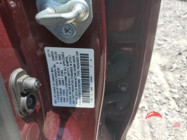 2HGFB2F51EH537600 2014 HONDA CIVIC photo no. 12