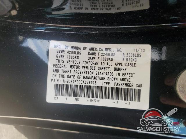 1HGCR2F33EA078016 2014 HONDA ACCORD photo no. 12