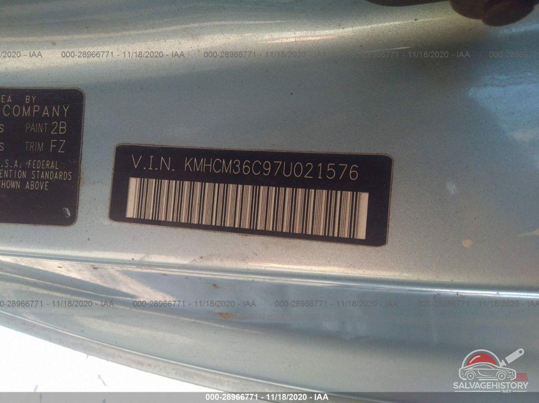 KMHCM36C97U021576 2007 HYUNDAI ACCENT photo no. 9