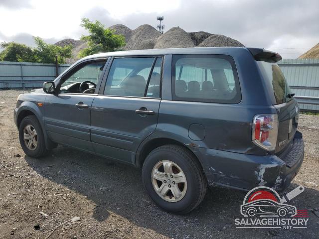 2HKYF18196H551205 2006 HONDA PILOT photo no. 2