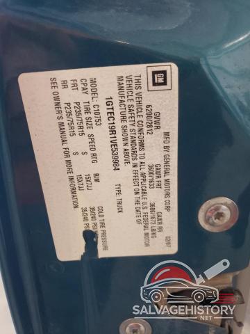 1GTEC19R1VE539984 1997 GMC SIERRA photo no. 12