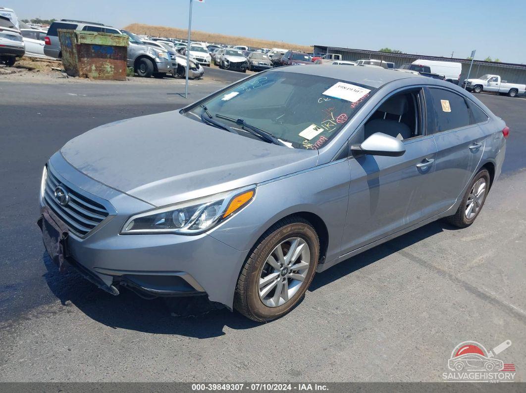 5NPE24AF5GH377009 2016 HYUNDAI SONATA photo no. 2
