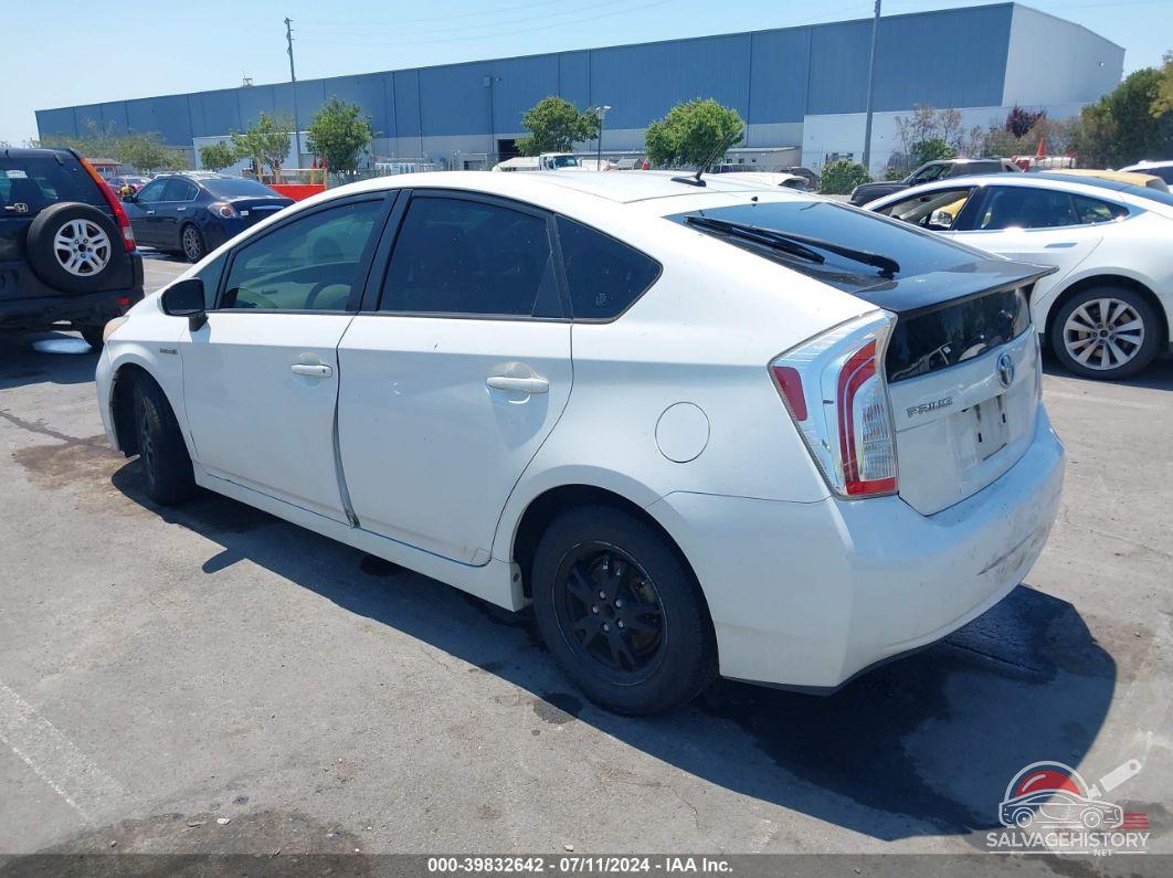 JTDKN3DU7C5477041 2012 TOYOTA PRIUS photo no. 3