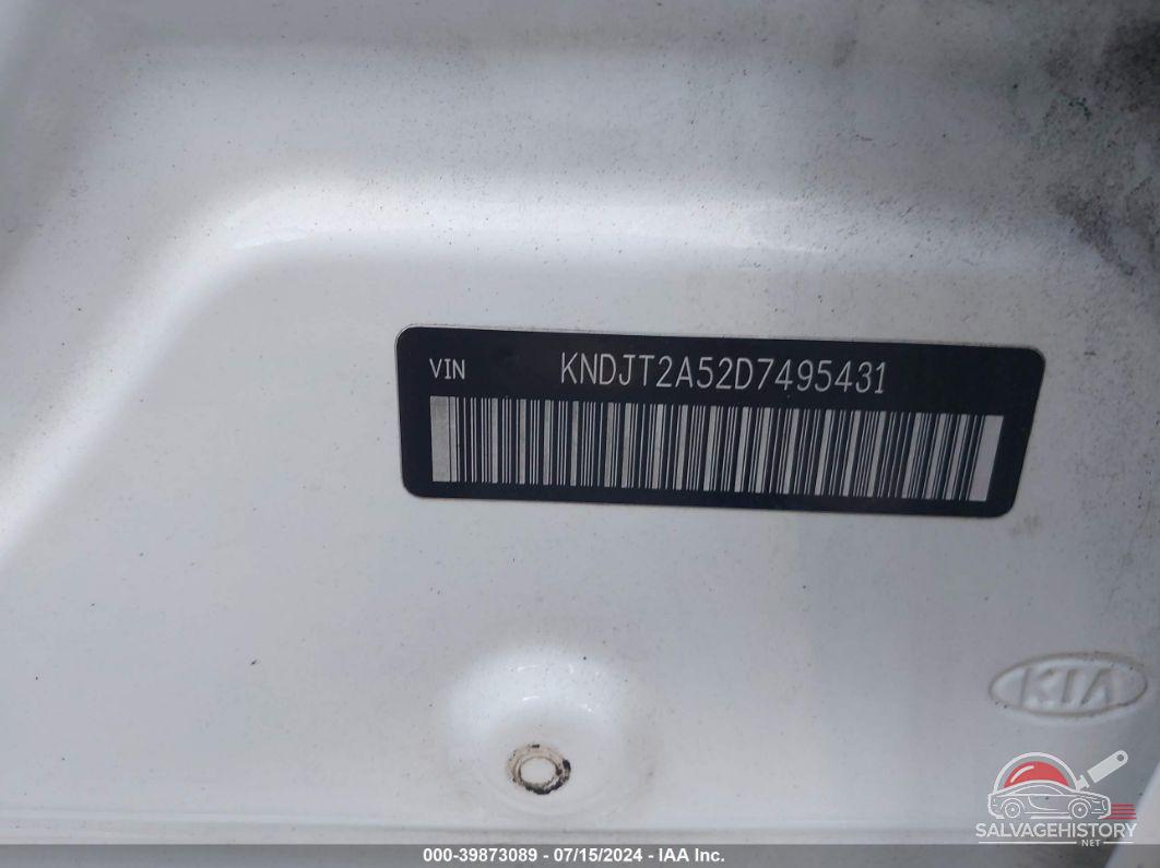 KNDJT2A52D7495431 2013 KIA SOUL photo no. 9
