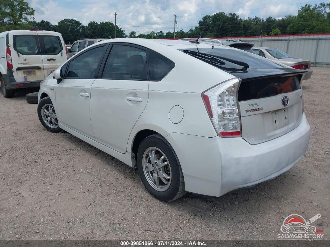 JTDKN3DU5B0261605 2011 TOYOTA PRIUS photo no. 3