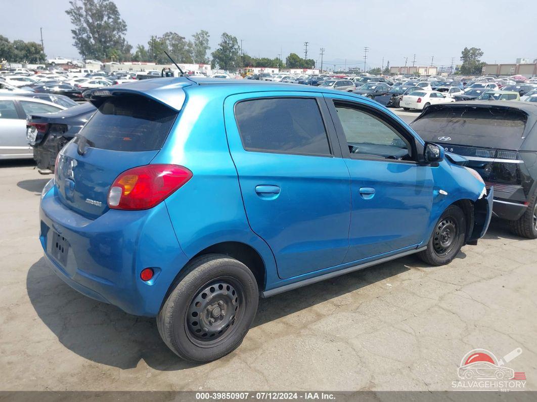 ML32A3HJ9FH058173 2015 MITSUBISHI MIRAGE photo no. 4