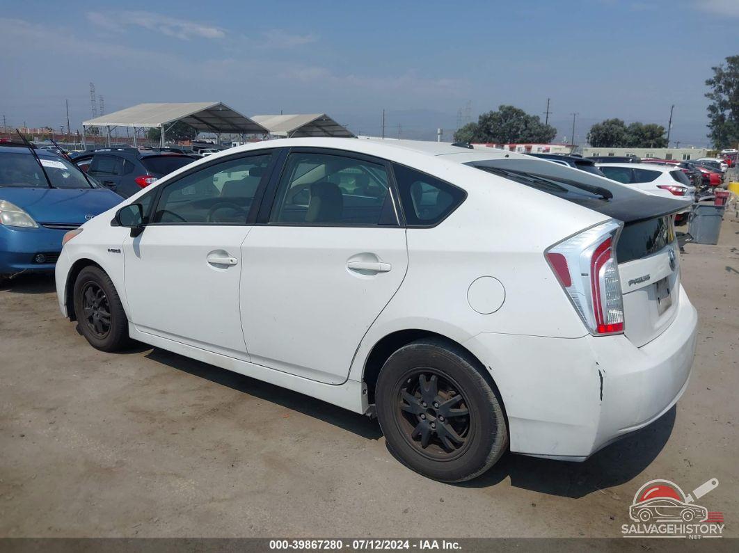 JTDKN3DU8C5395335 2012 TOYOTA PRIUS photo no. 3