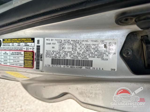 5TFUX4EN0CX014291 2012 TOYOTA TACOMA photo no. 10