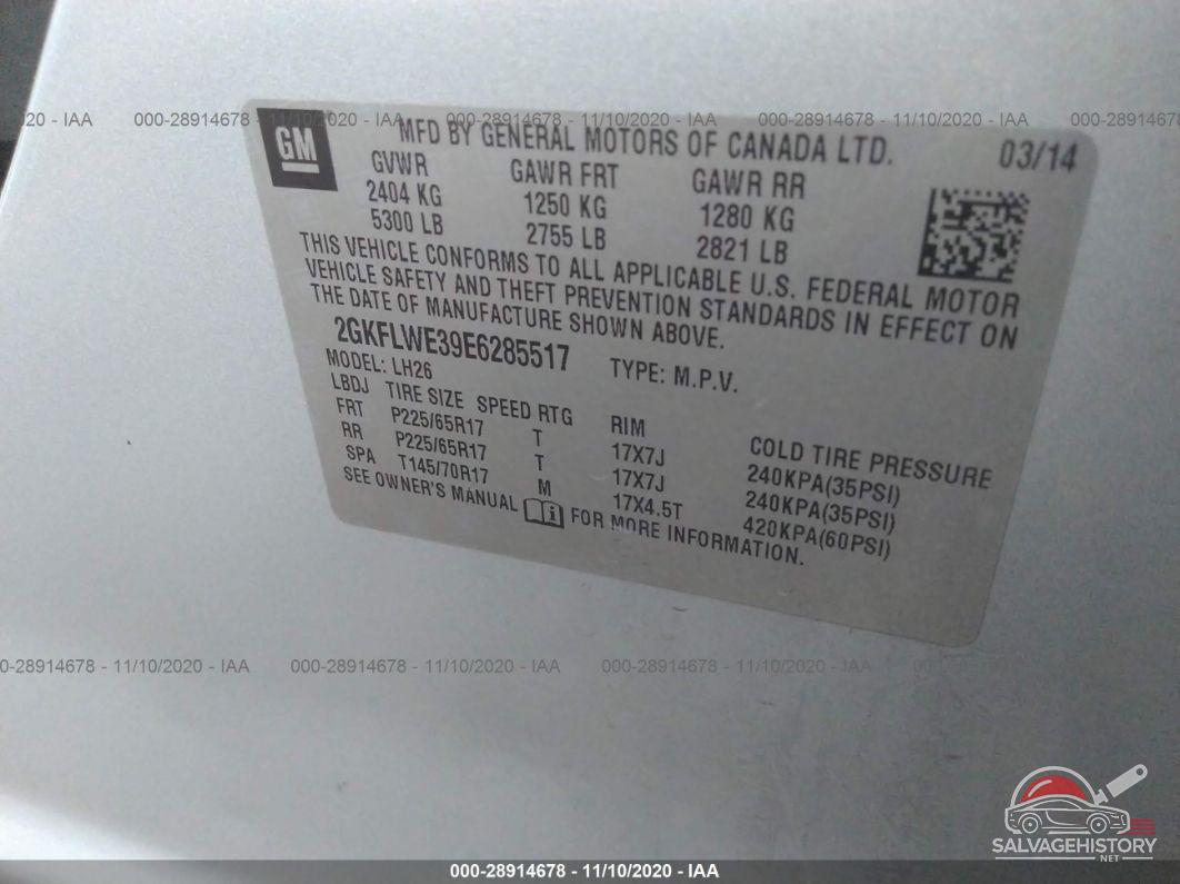 2GKFLWE39E6285517 2014 GMC TERRAIN photo no. 9